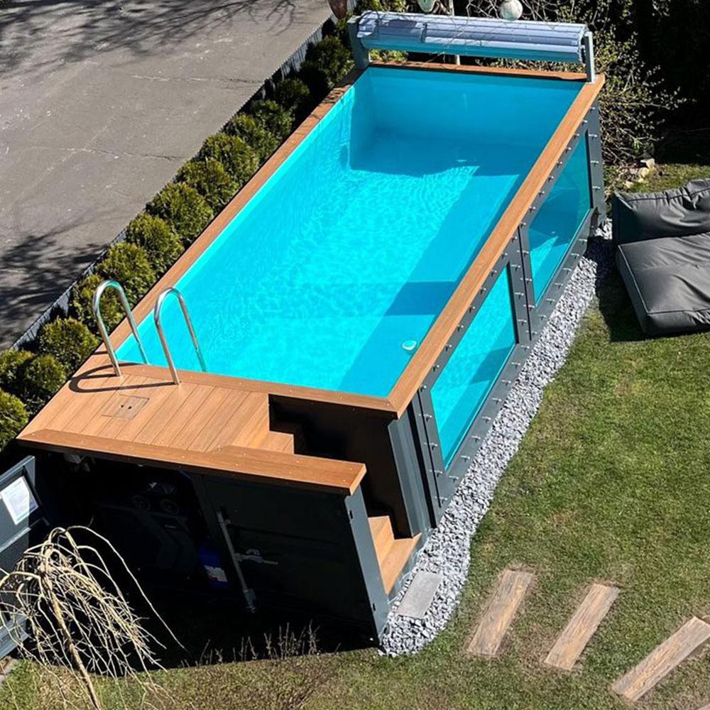 Glass Container Set - Factory Outdoor Large Luxury Fiberglass Swimming