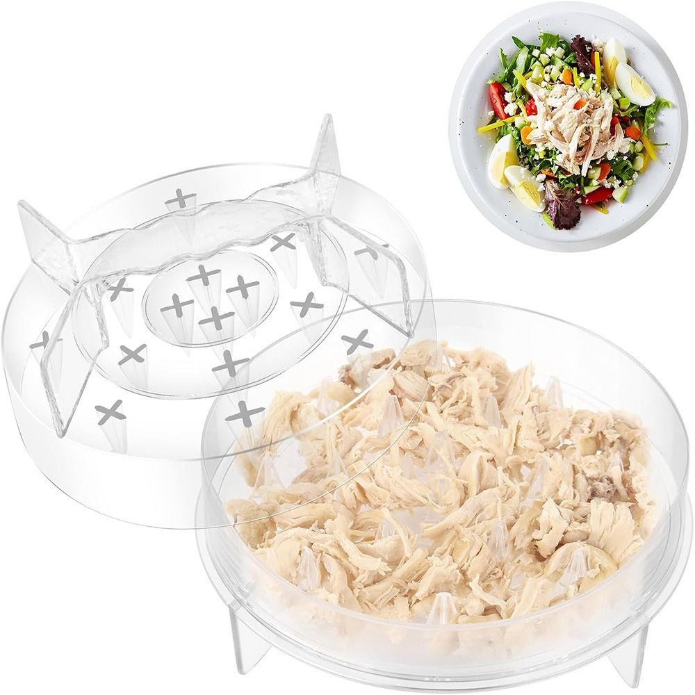 Meal Prep Chicken - Clear Chicken Shredder Strong Anti-Slip Base