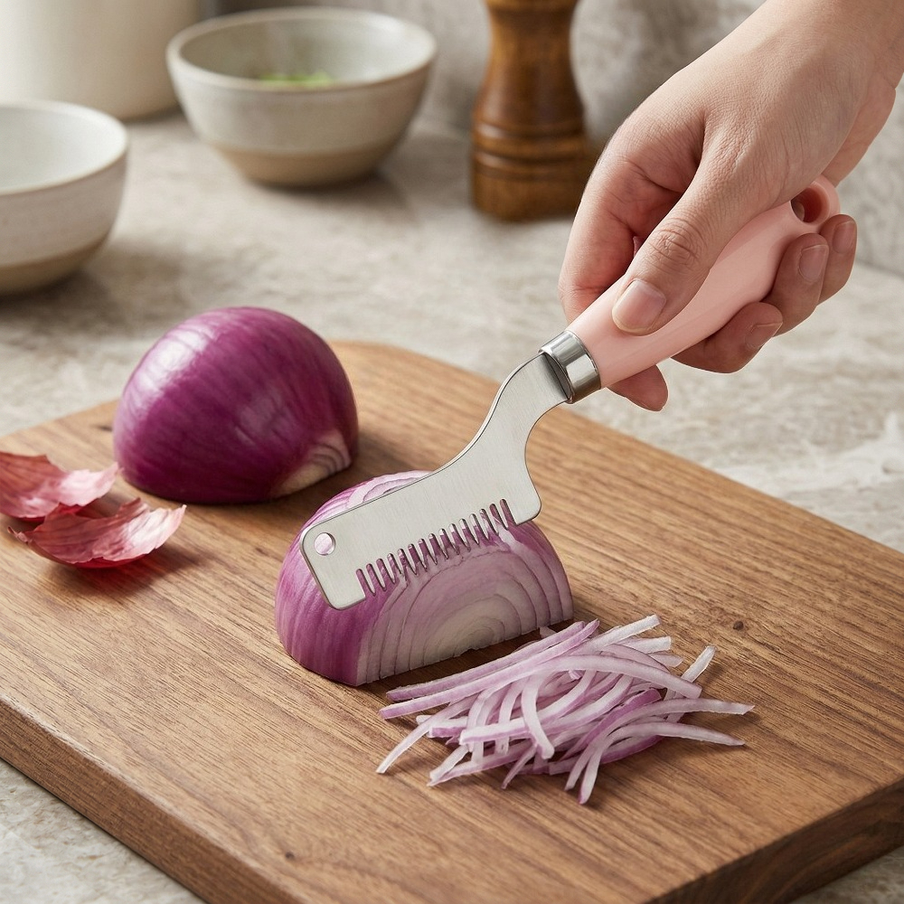 Meal Prep Restaurant - 1pc Plastic Handle Scallion Chopper And