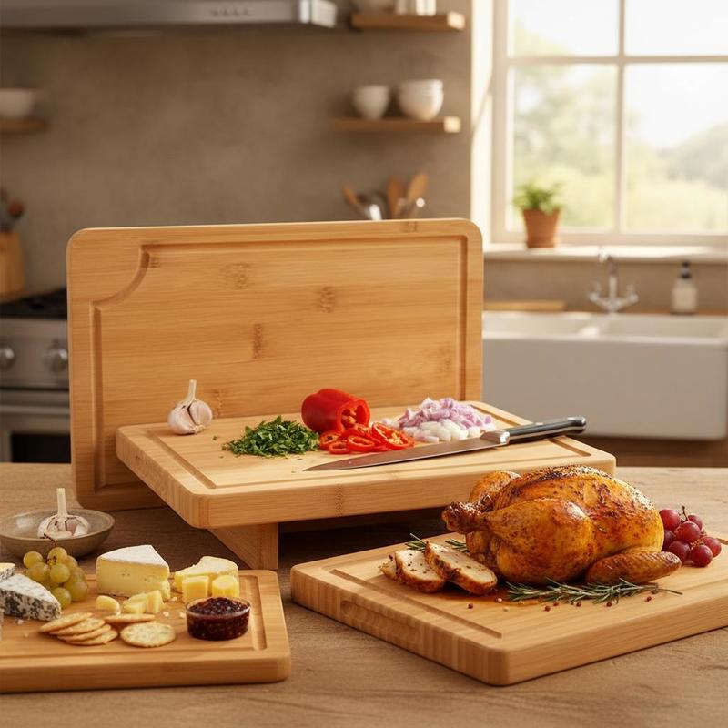 Meal Prep Juice - Bamboo Chopping Block Set 3 Pieces