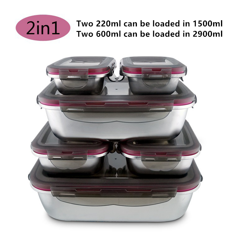 304 Stainless Steel Food Lunch - Meal Prep Tupperware 评论和价格