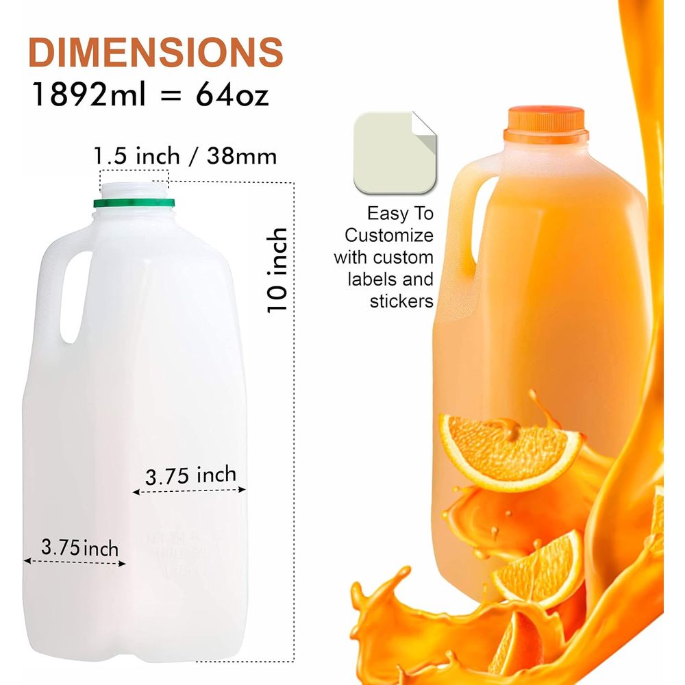 64 oz Tamper-Evident Plastic J - Meal Prep Juice 评论和价格