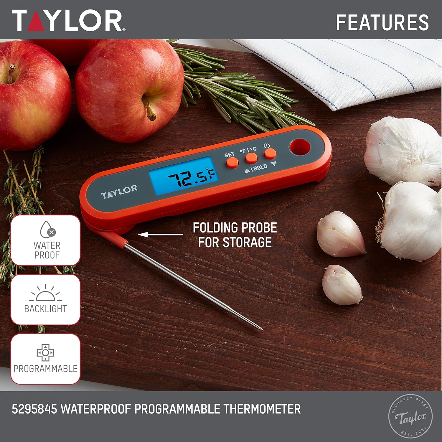 Digital Waterproof Meat Thermo - Meal Prep Chicken 评论和价格