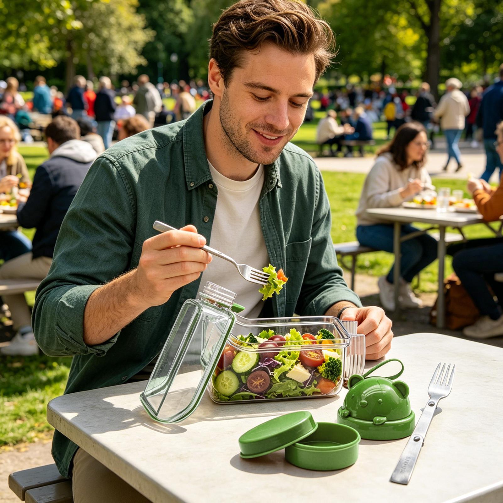 Salad Jar Clear Food Canisters - Meal Prep Restaurant 评论和价格