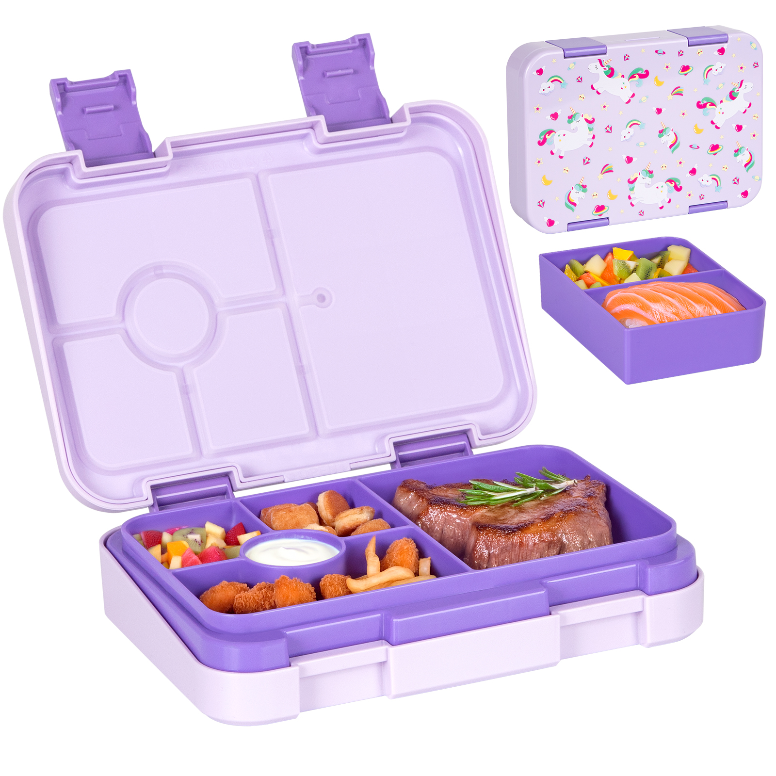 37oz Adorable Cartoon Printed  - Meal Prep Tupperware 评论和价格