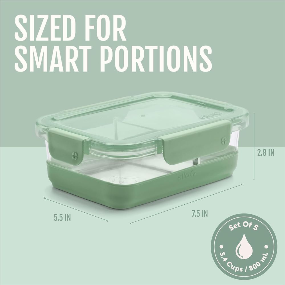 Refresh 3.4 Cup Divided Meal P - Glass Container Set 评论和价格