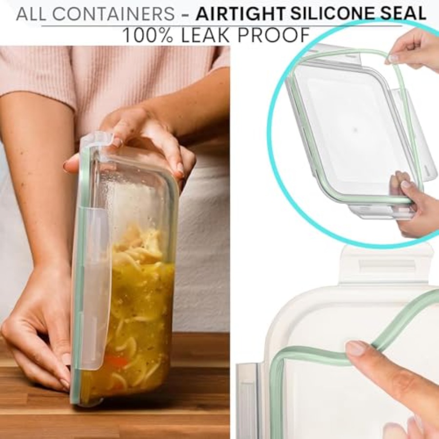 10 Cups/ 80 Oz 4 Pc Set of 2 G - Glass Container Set 评论和价格