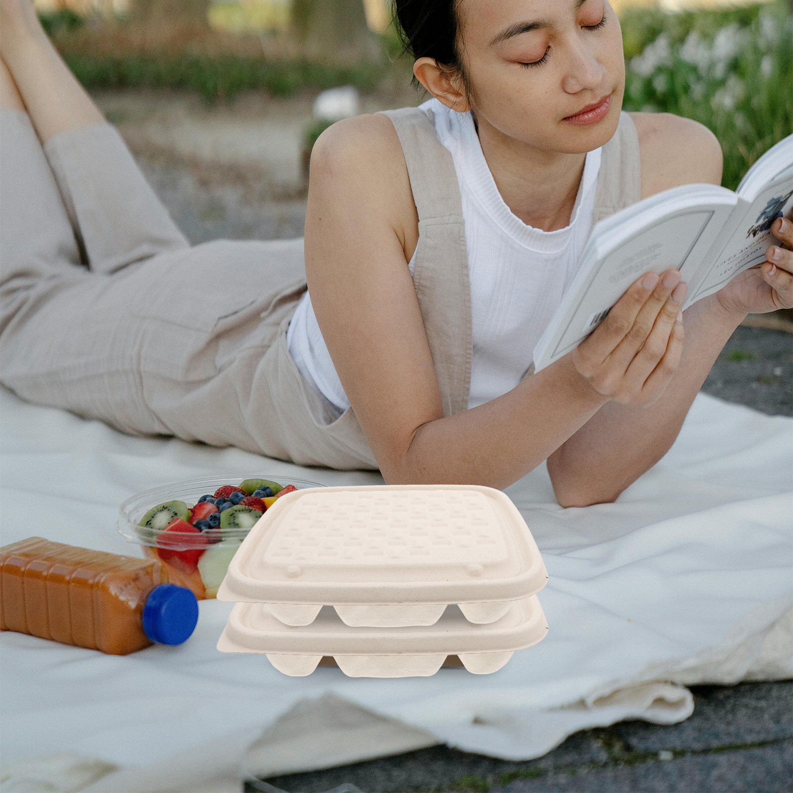 10Pcs Disposable Divided Food  - Meal Prep Restaurant 评论和价格