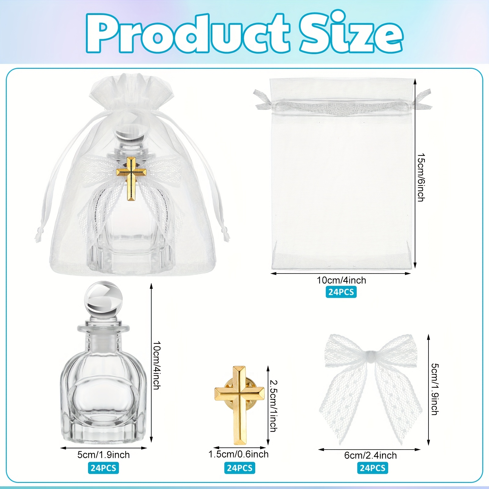 Holy Water Bottles Catholic Bu - Glass Container Set 评论和价格