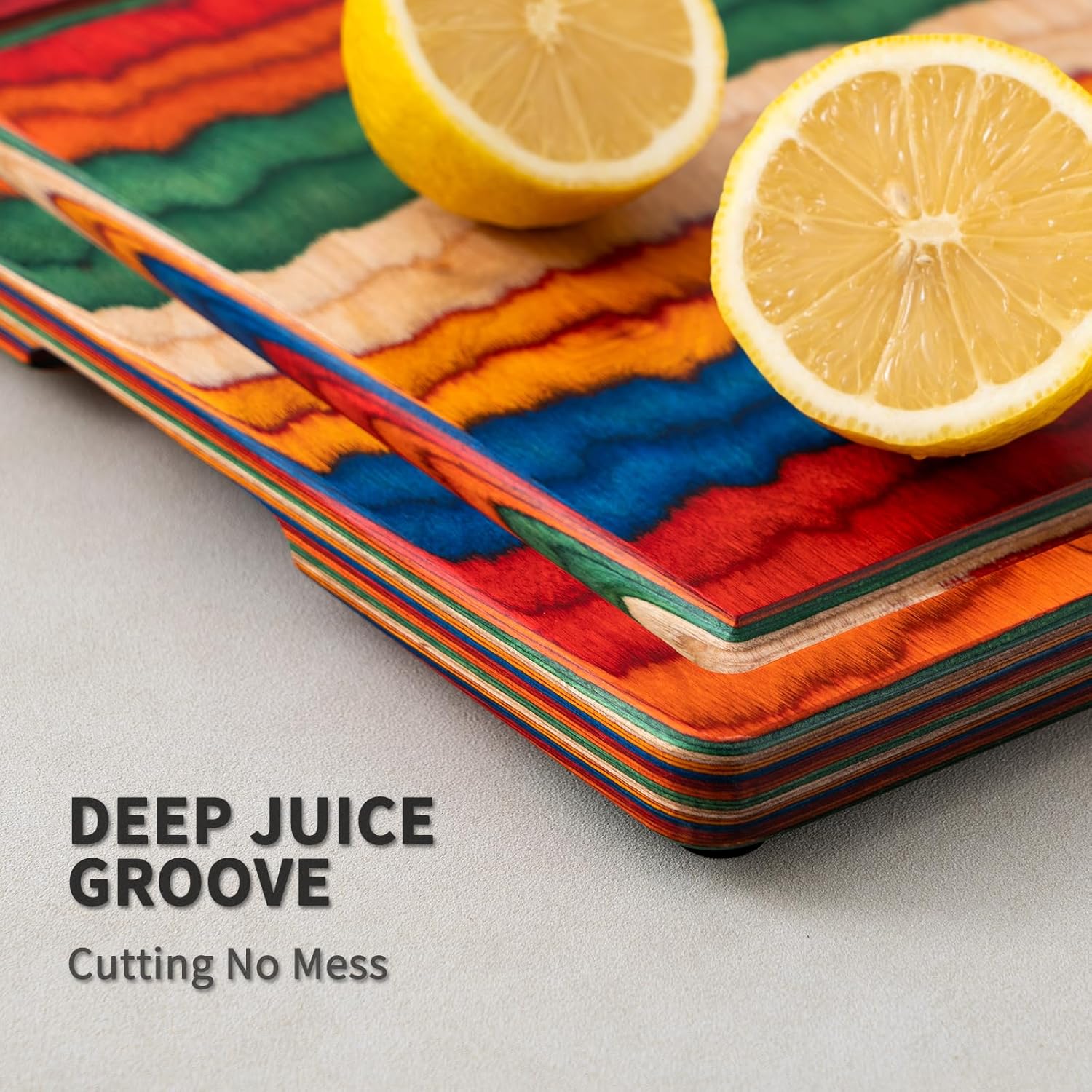 Wooden Cutting Board for Kitch - Meal Prep Juice 评论和价格