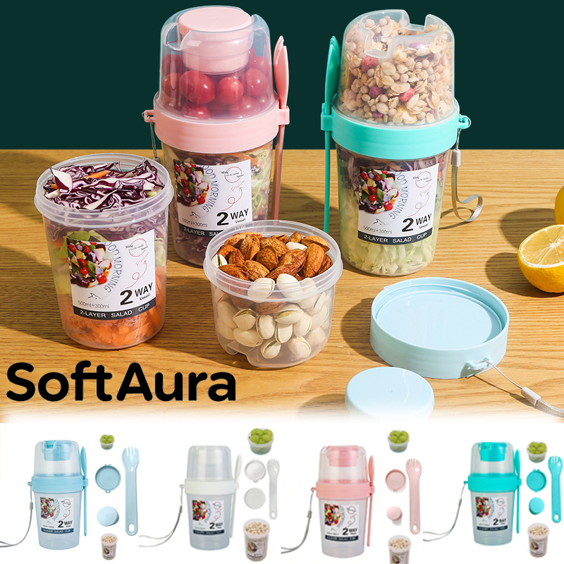 SoftAura Breakfast On The Go C - Meal Prep Tupperware 评论和价格