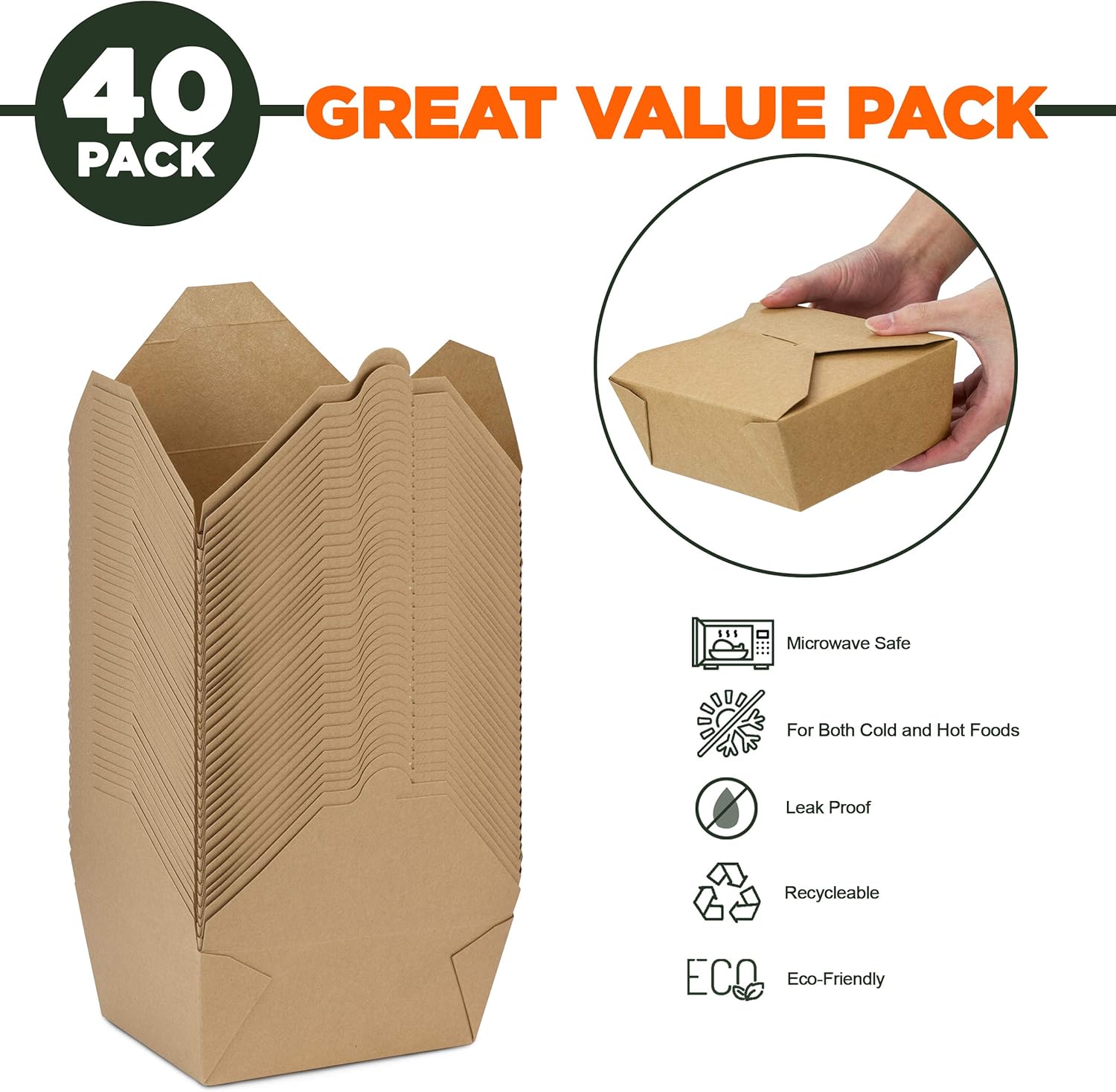 48 oz Paper Take Out Container - Meal Prep Restaurant 评论和价格