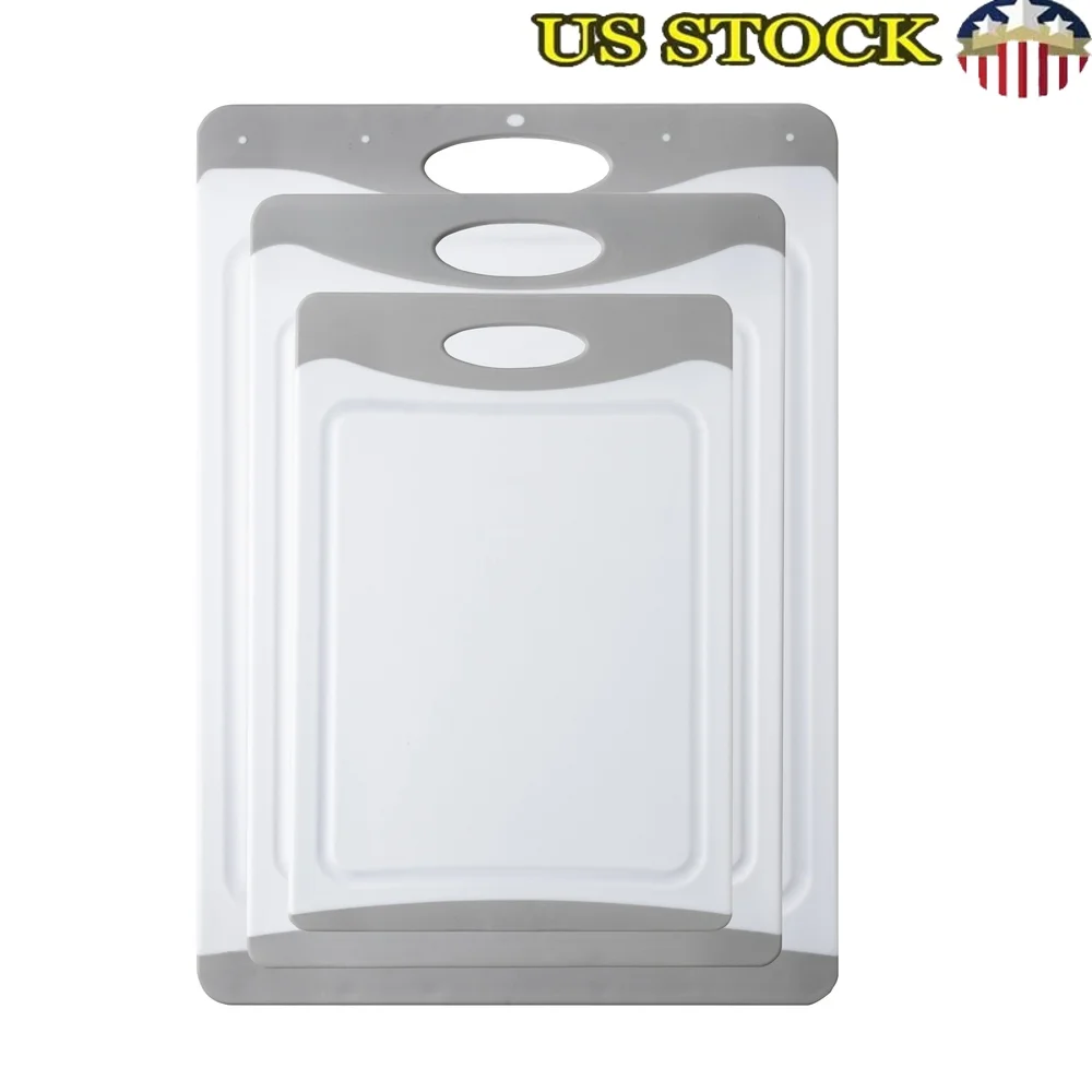 3-Piece Non-Slip Cutting Board - Meal Prep Juice 评论和价格