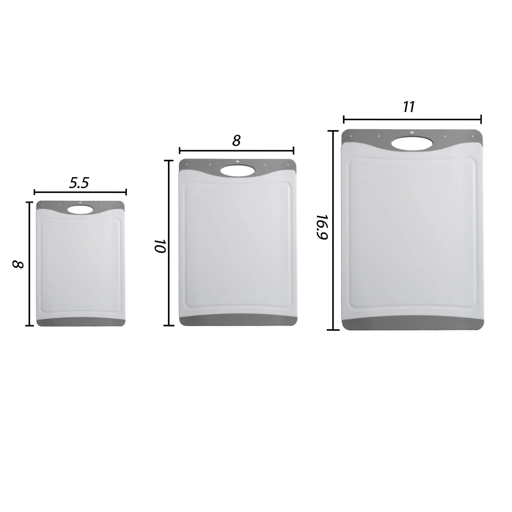 3-Piece Non-Slip Cutting Board - Meal Prep Juice 评论和价格