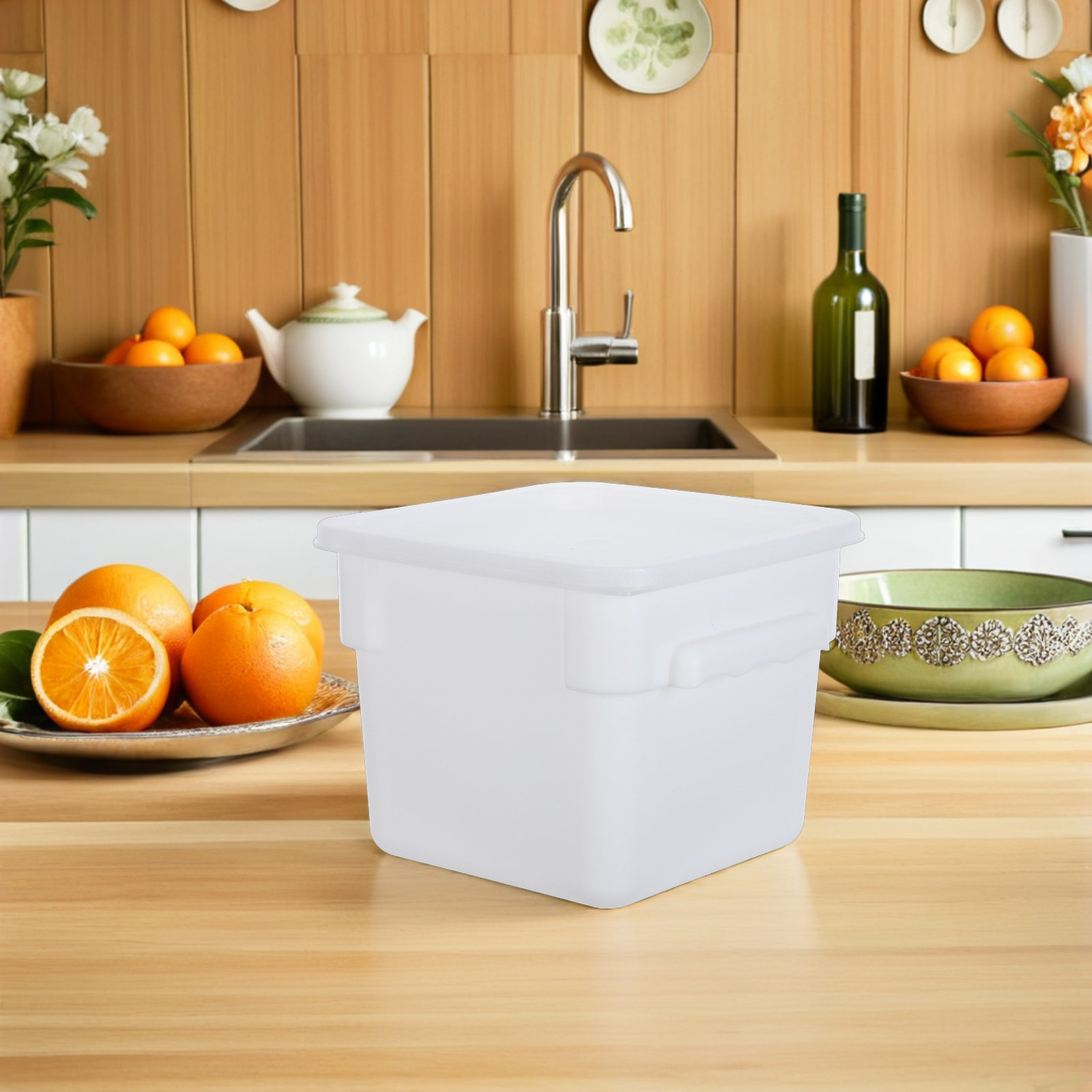 4L Stackable Rectangular White - Meal Prep Restaurant 评论和价格