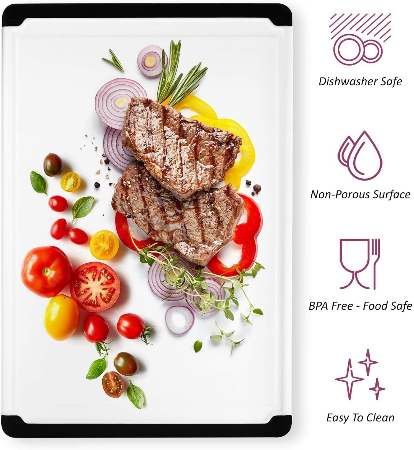 Extra Large Plastic Cutting Bo - Meal Prep Juice 评论和价格