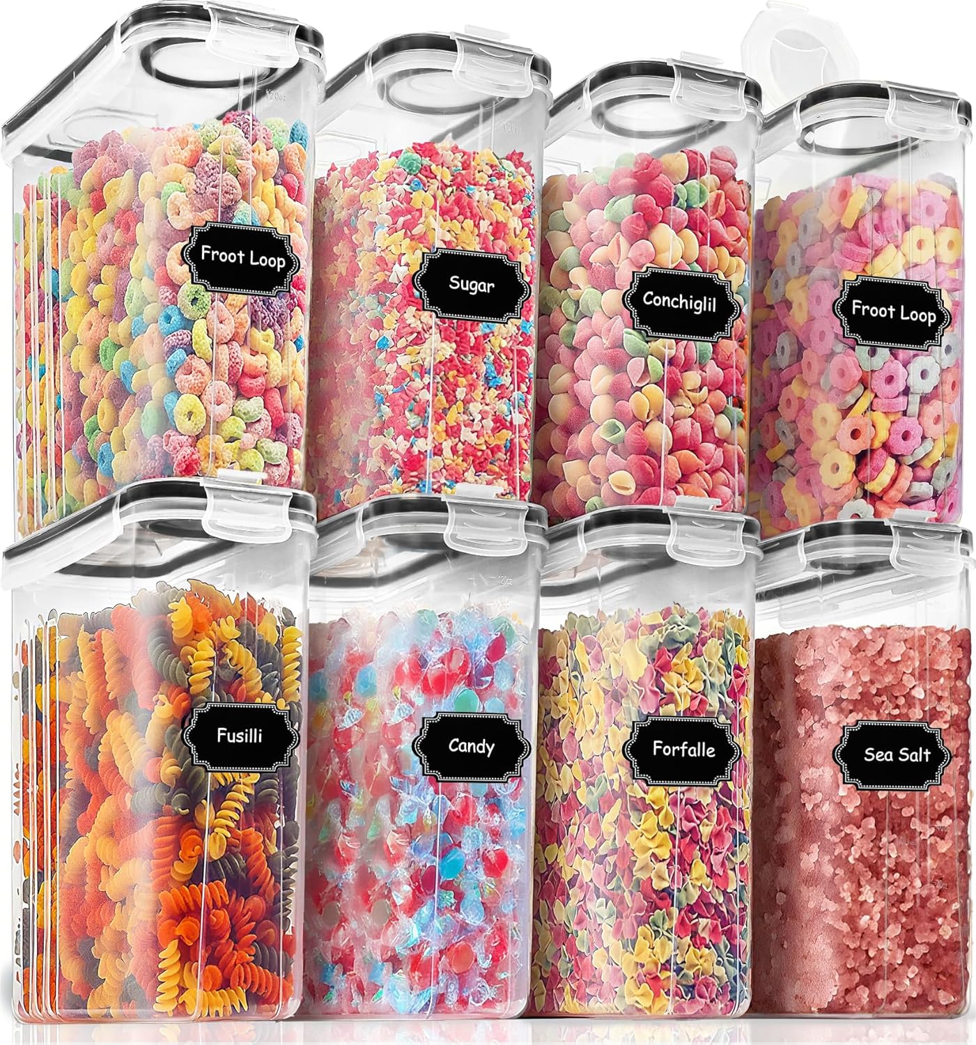 8-Piece Airtight Food Storage  - Glass Container Set 评论和价格