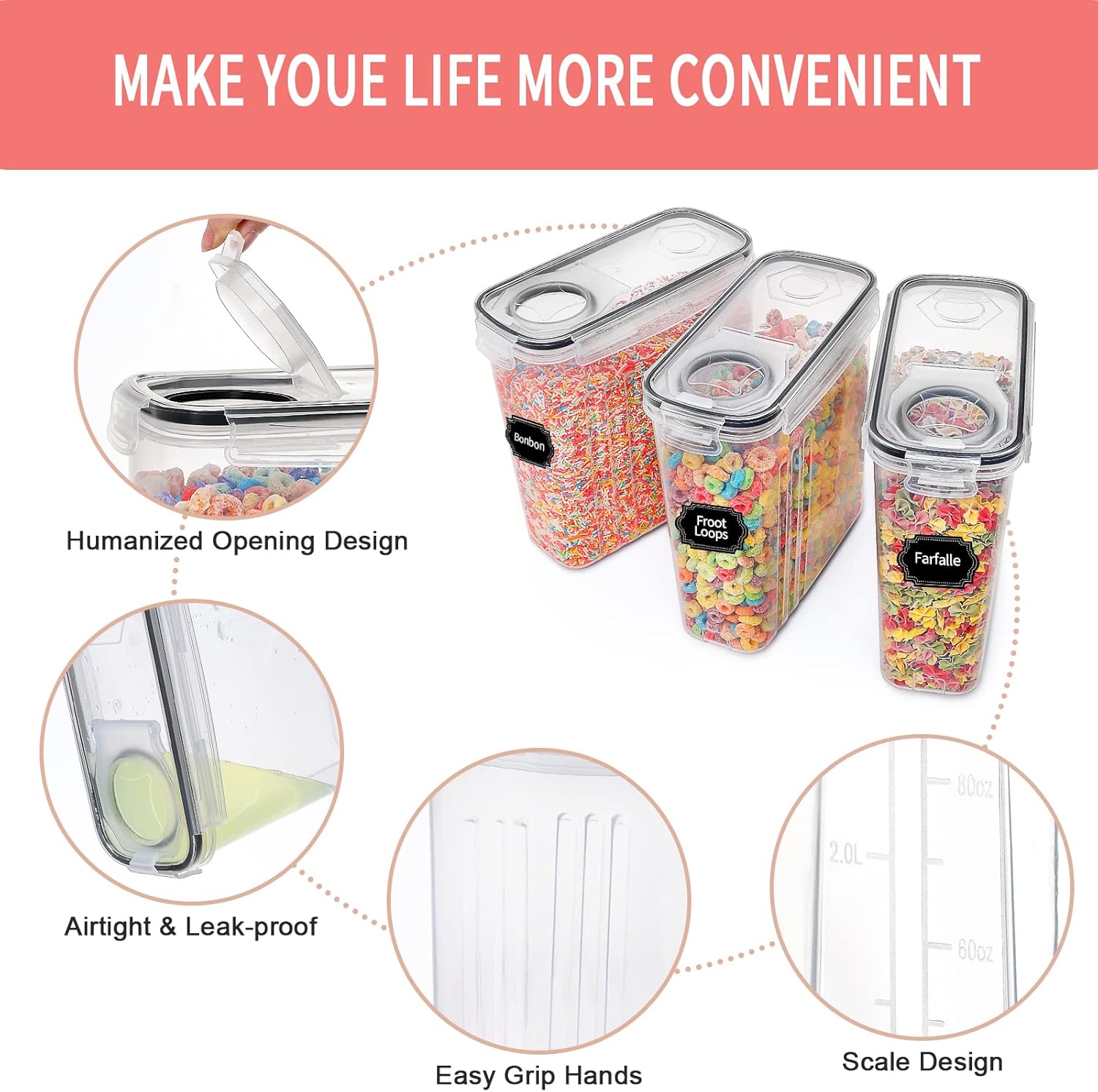 8-Piece Airtight Food Storage  - Glass Container Set 评论和价格