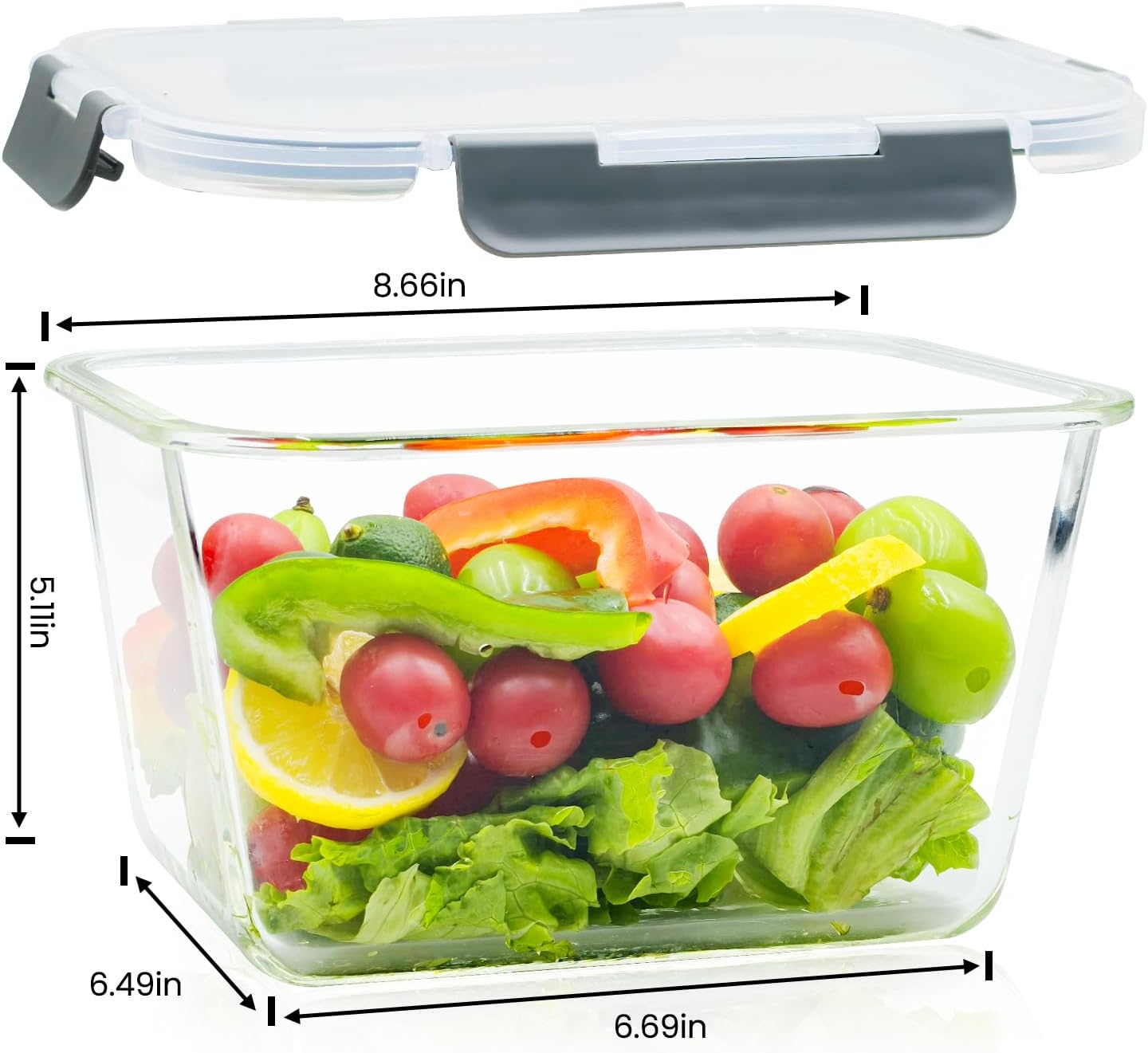 Large Glass Storage Containers - Meal Prep Chicken 评论和价格
